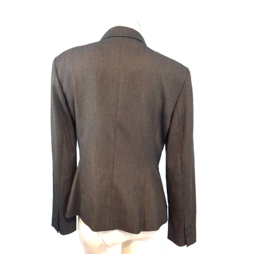 Halogen Size 14P Black Brown Blazer - Picture 4 of 6